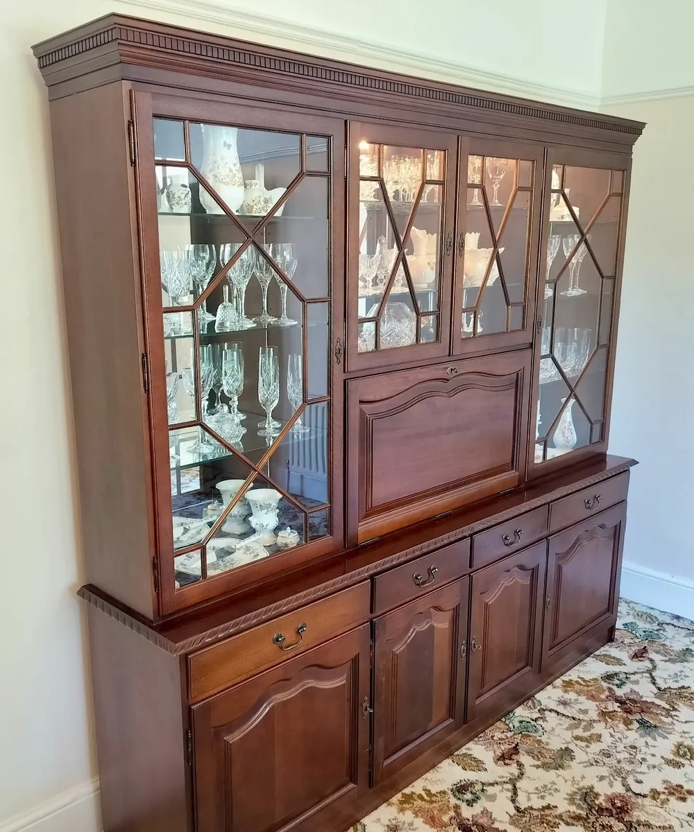 Free Vintage Wooden Display Cabinet - Image 1