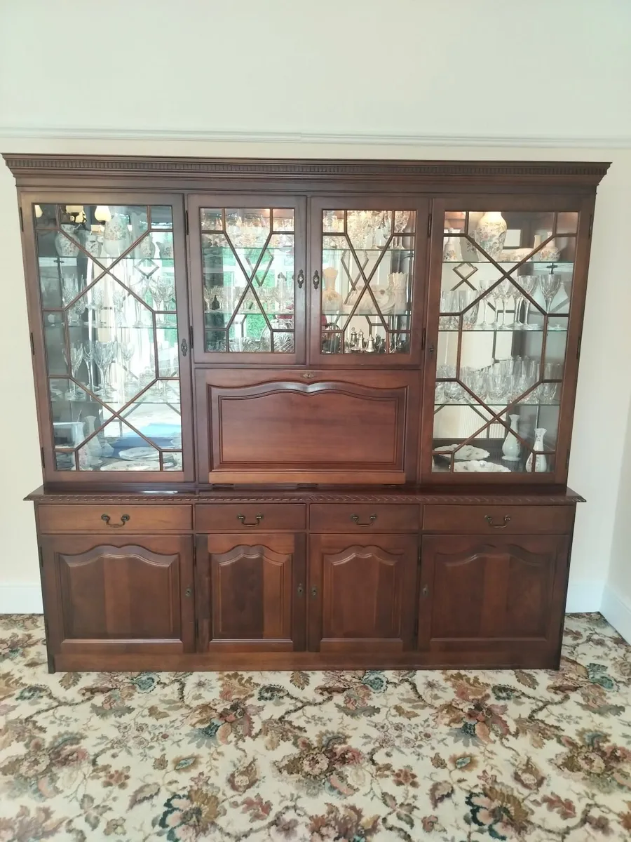 Free Vintage Wooden Display Cabinet - Image 2