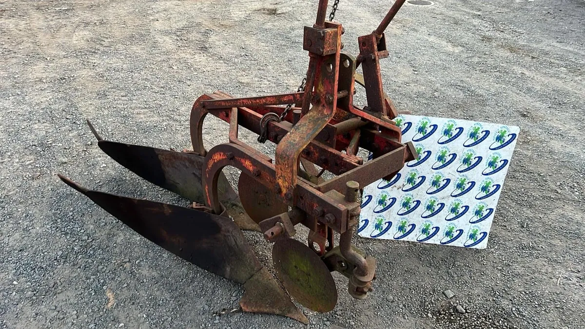Nuffield 2 Furrow Plough with Land Wheel - Image 1