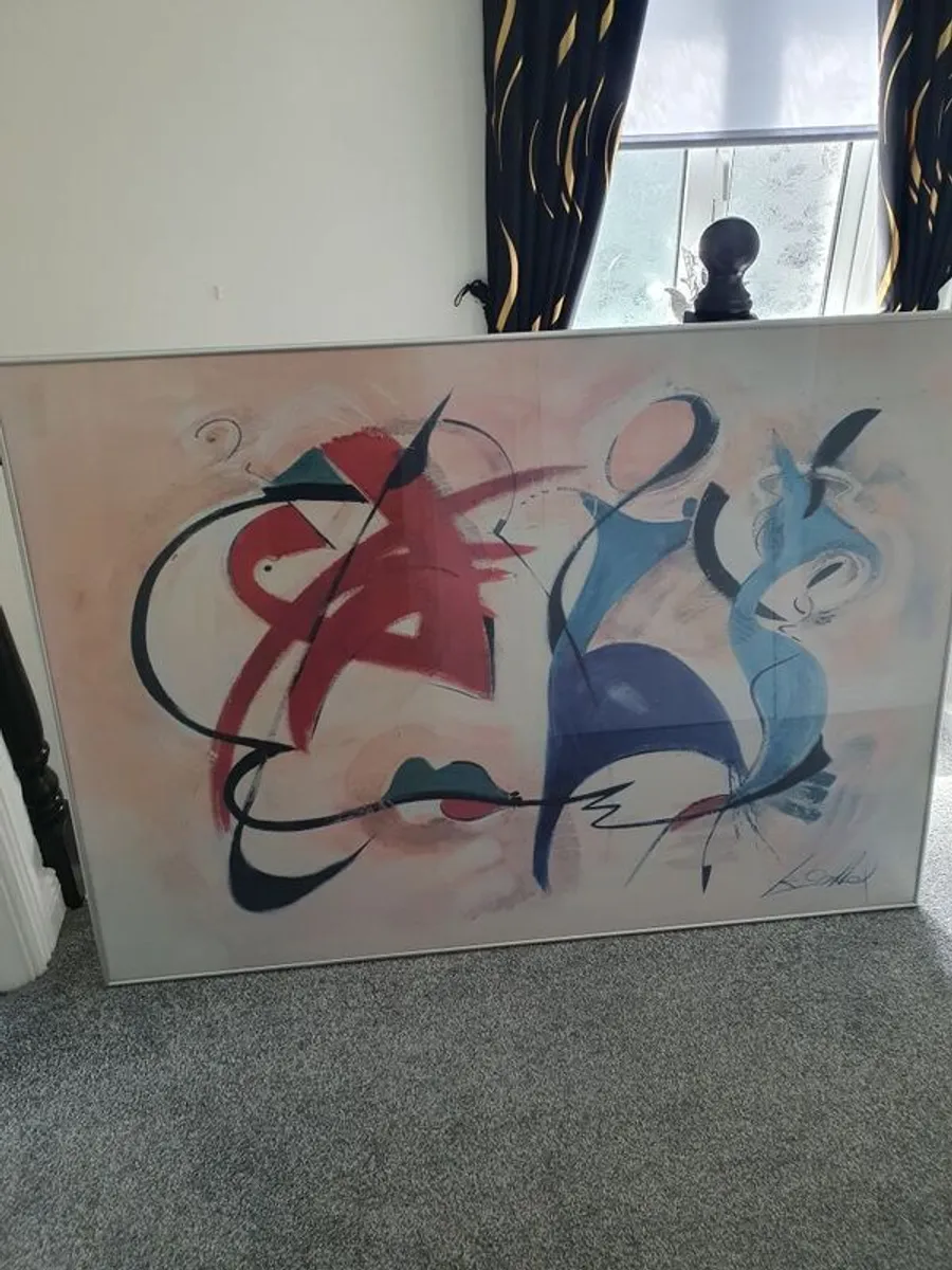 large hanging picture