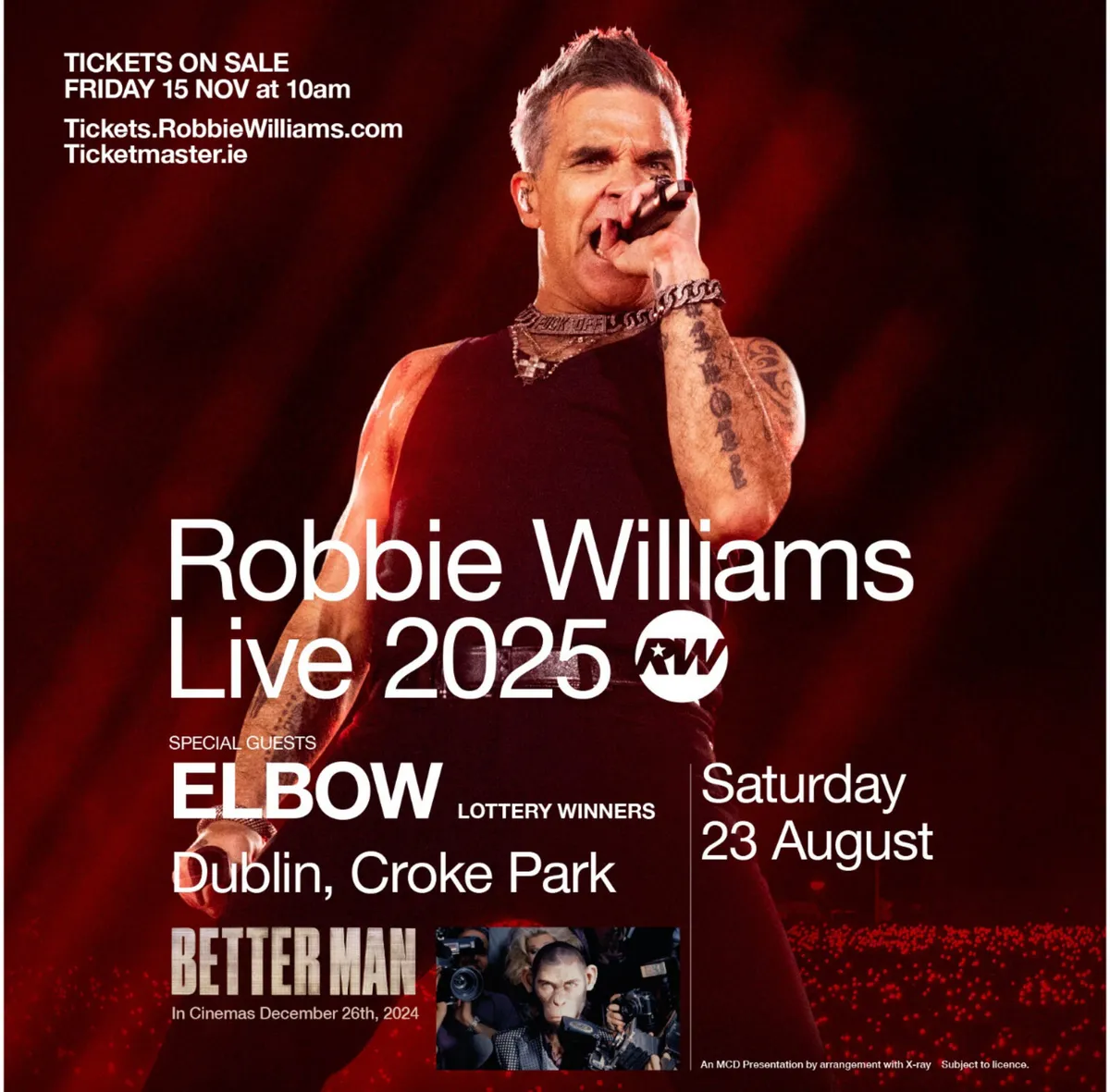 Robbie Williams tickets