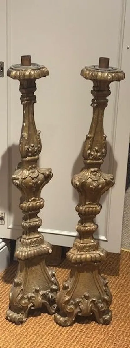 Antique candle holders