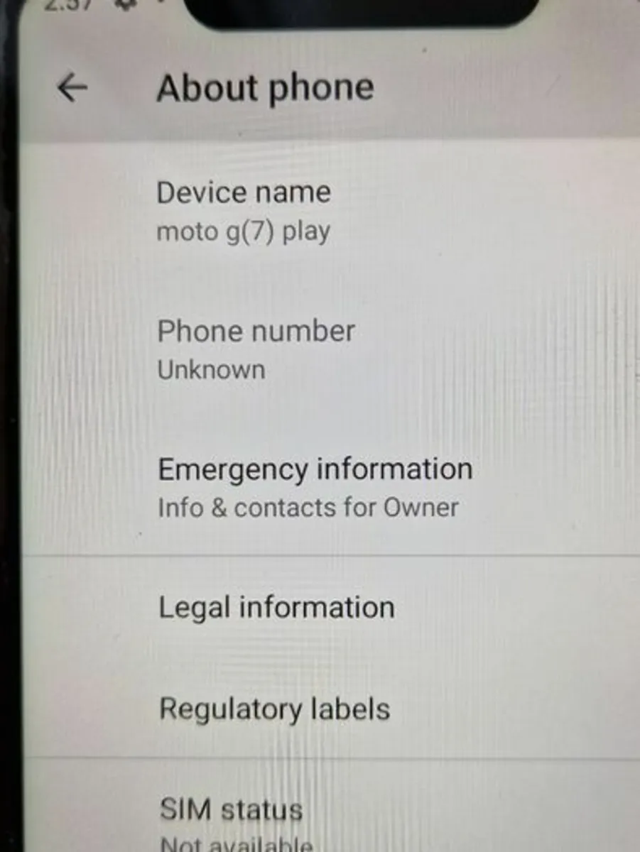 Motorolla Moto G7 Play, 32GB Storage, Excellent co - Image 4