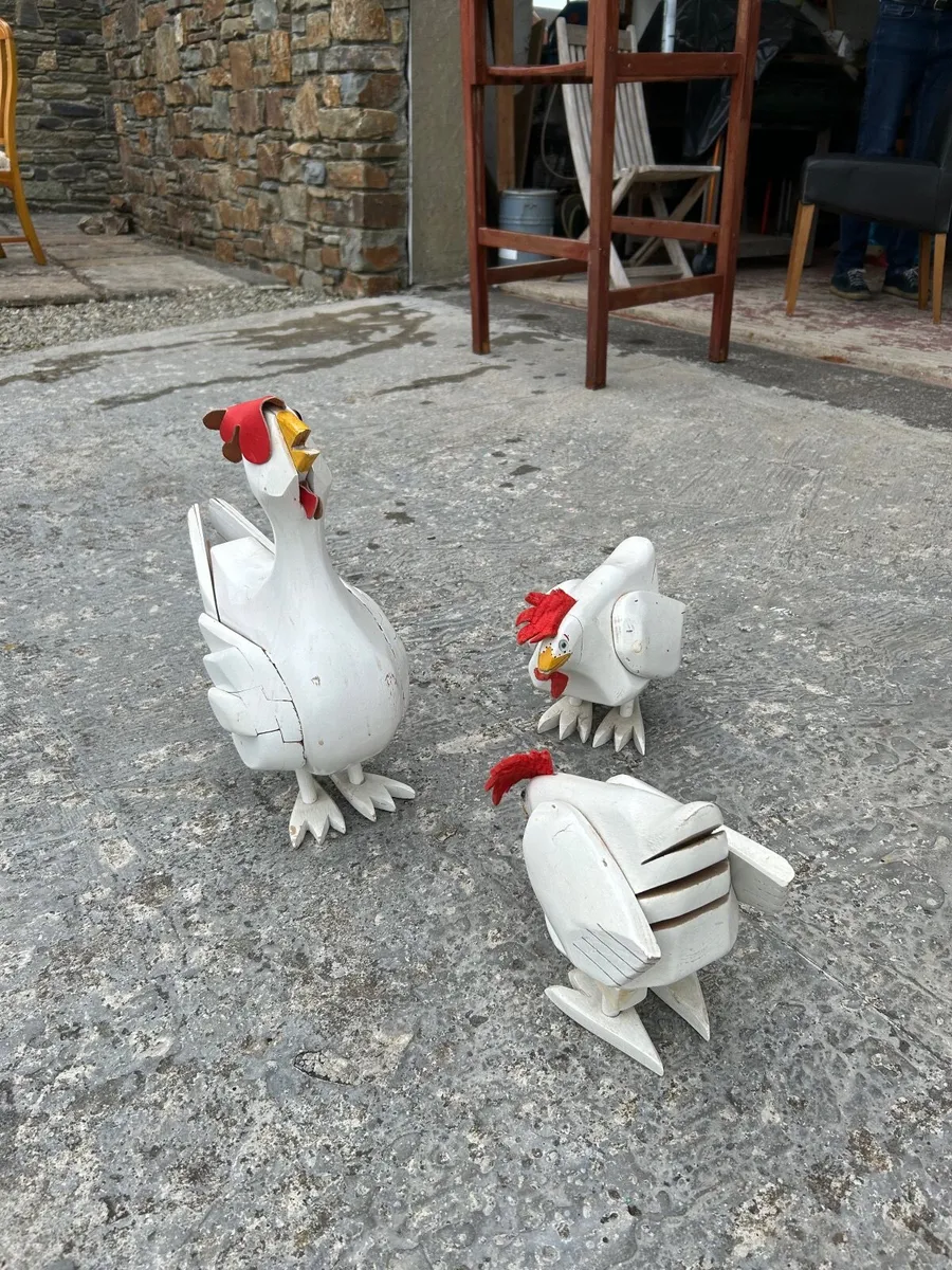 Wooden Chickens - Image 1