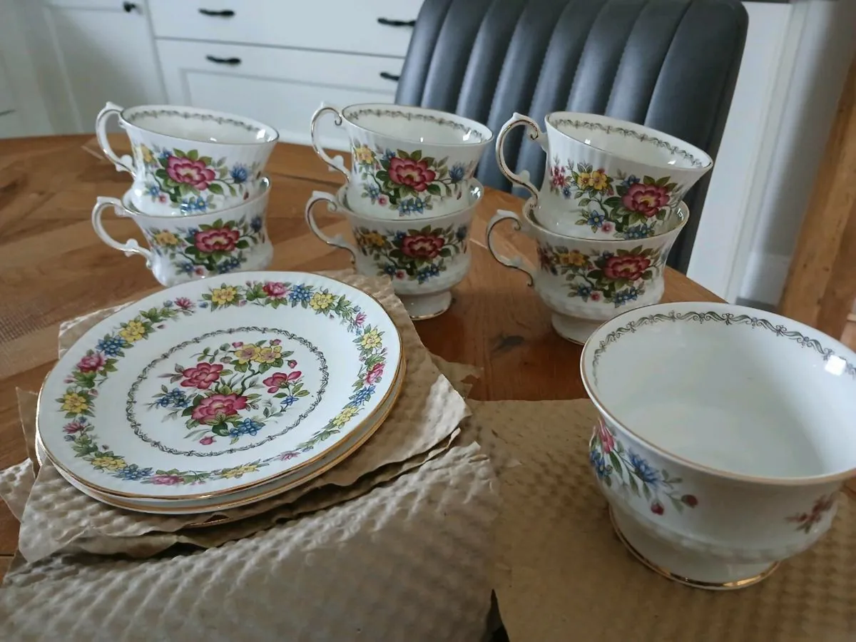 2 staffordshire china tea sets - Image 2