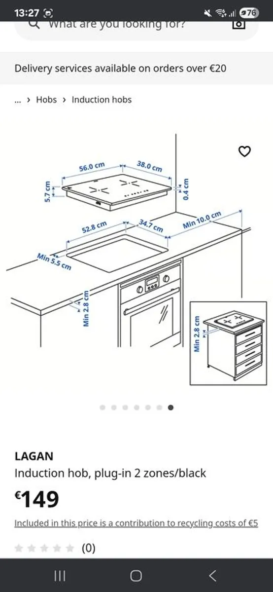 Plug in Induction Hob IKEA - Image 1