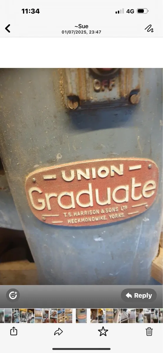 Union graduate 240v woodworking lathe &Tooling - Image 1