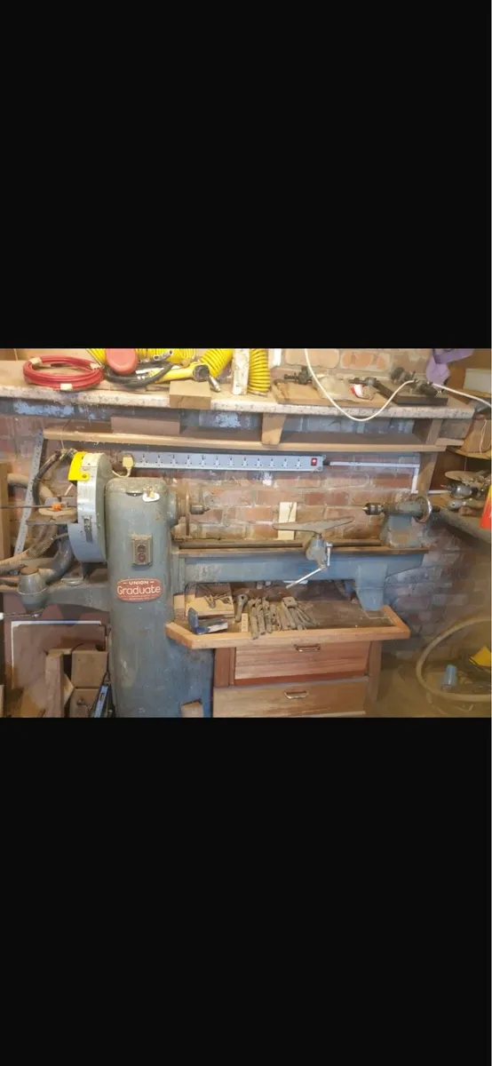 Union graduate 240v woodworking lathe &Tooling - Image 3