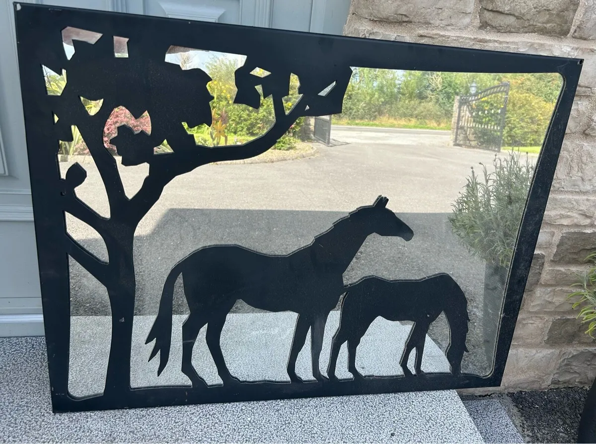 Bespoke mirror (cladagh/horse) - Image 2