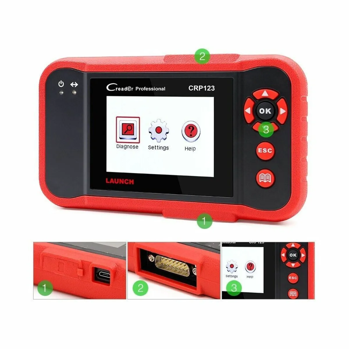 LAUNCH CRP123 Scan Tool ABS SRS Engine OBD2 Code R - Image 4