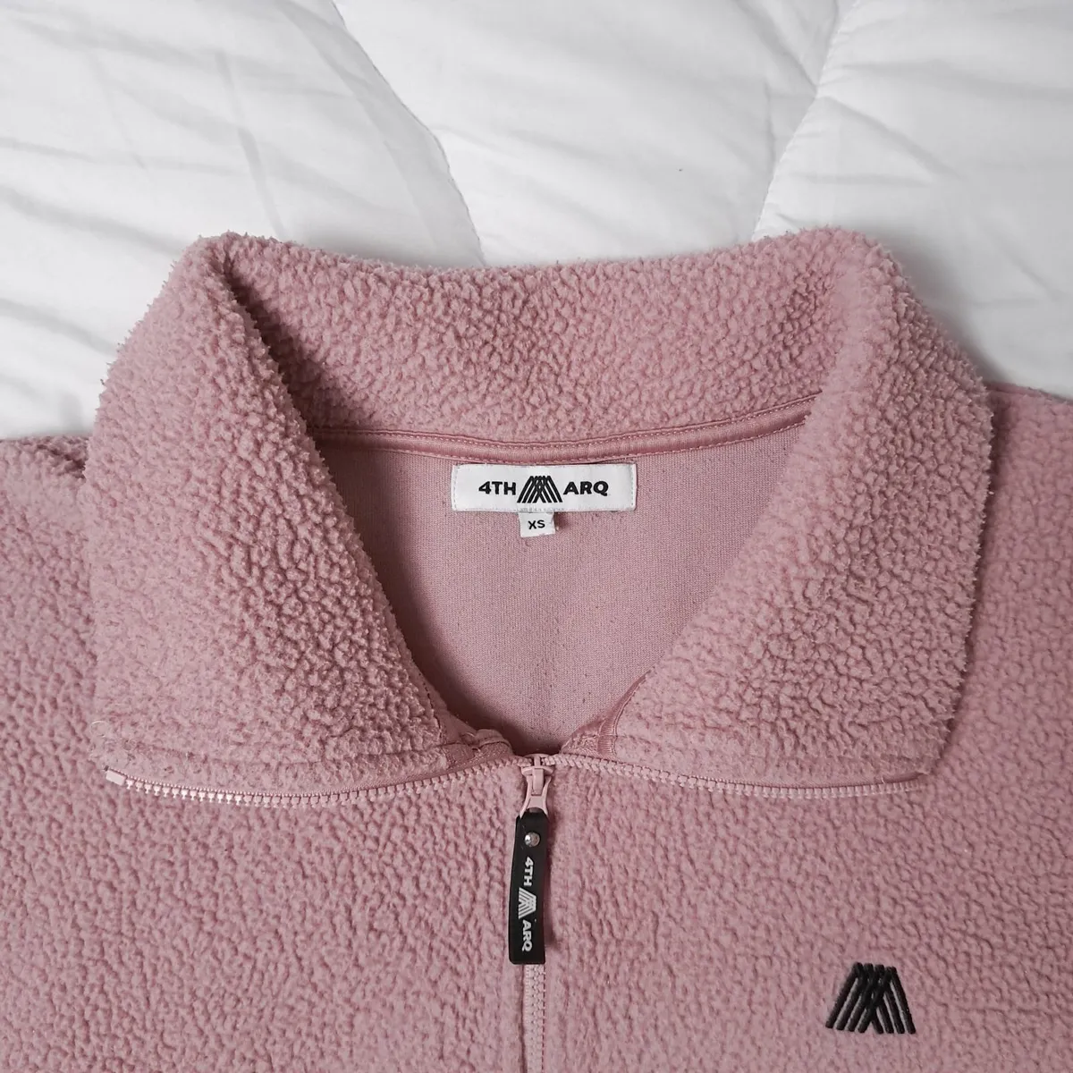 4th Arq Blush Dusty Pink Quarter Zip Sweatshirt XS - Image 2