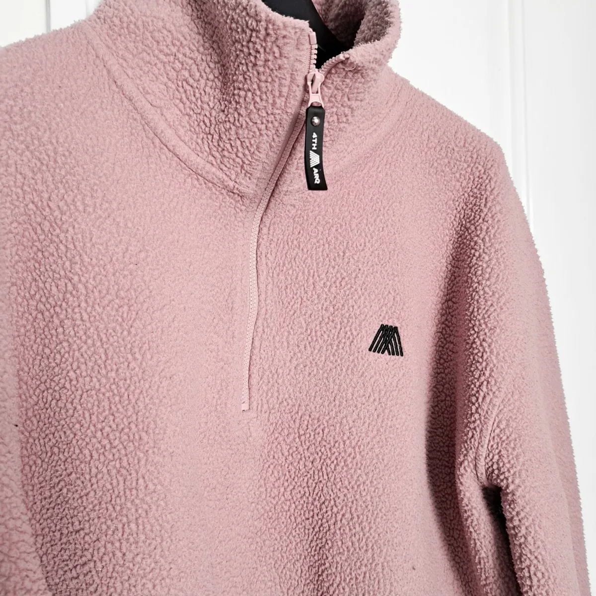 4th Arq Blush Dusty Pink Quarter Zip Sweatshirt XS - Image 4
