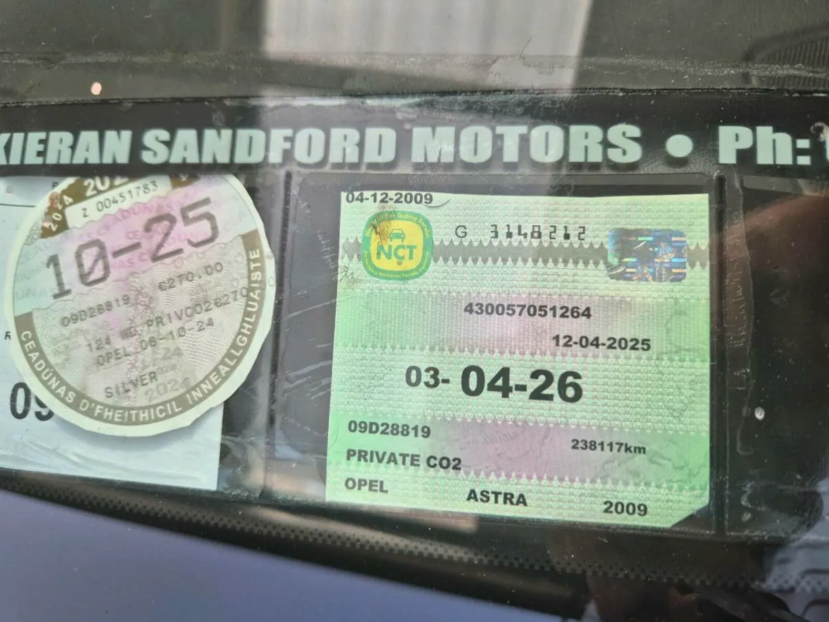 09 astra diesel nct apr 2026 taxed - Image 2