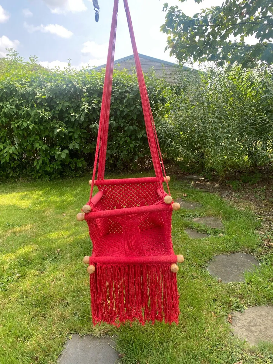 Hand crocheted baby/toddler swing chair - Image 3