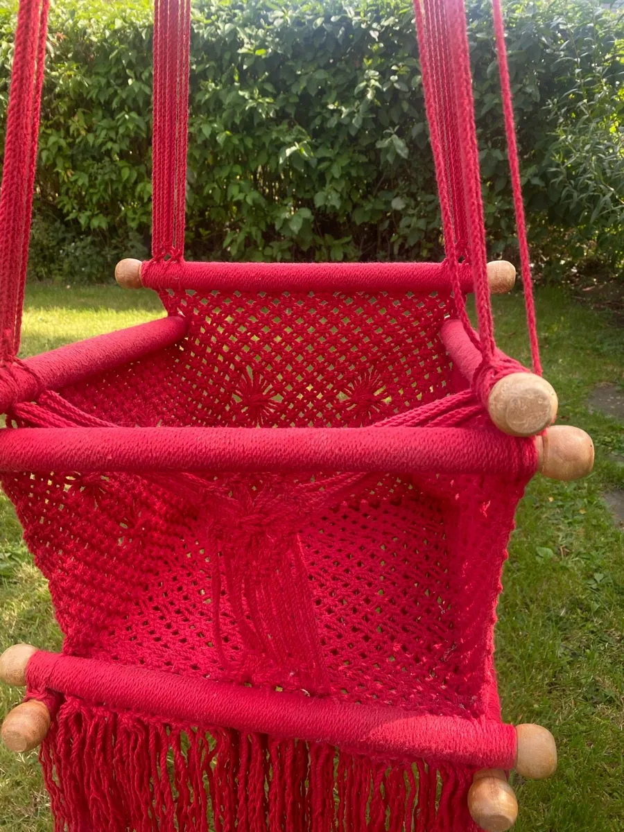 Hand crocheted baby/toddler swing chair - Image 4