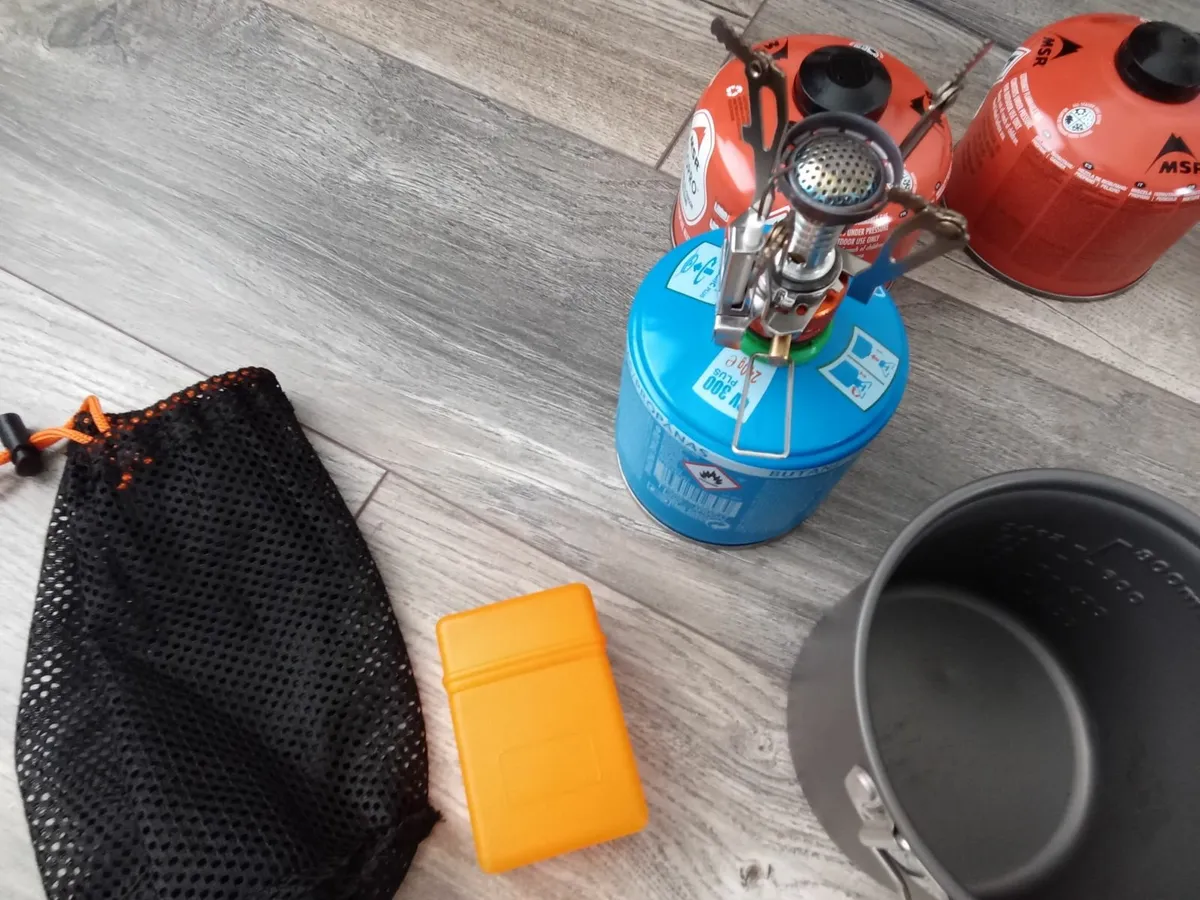 Portable Mini Gas Stove and Cooking Utensils. - Image 4