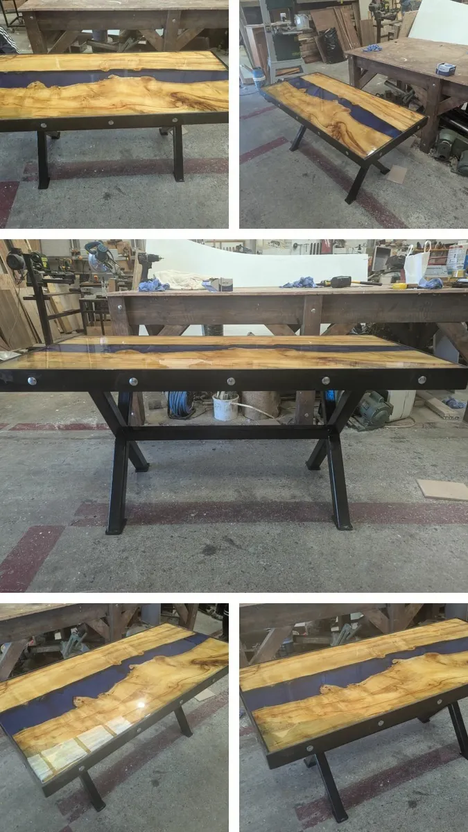 Epoxy resin River coffee table - Image 2