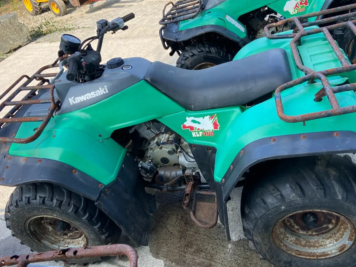 THREE KAWASAKI KLF 400 4x4 quads   !! - Image 4