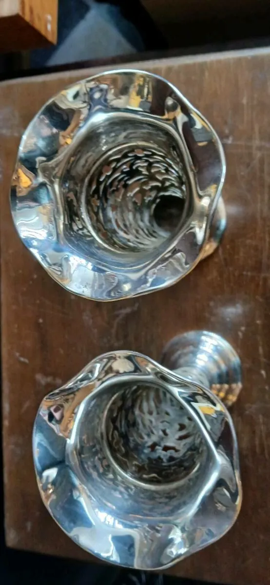 Sterling silver posie vases - Image 3