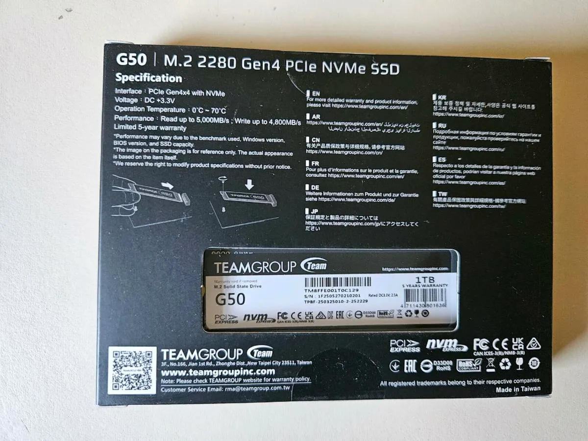 TEAM 1TB SSD GEN 4 - Image 2