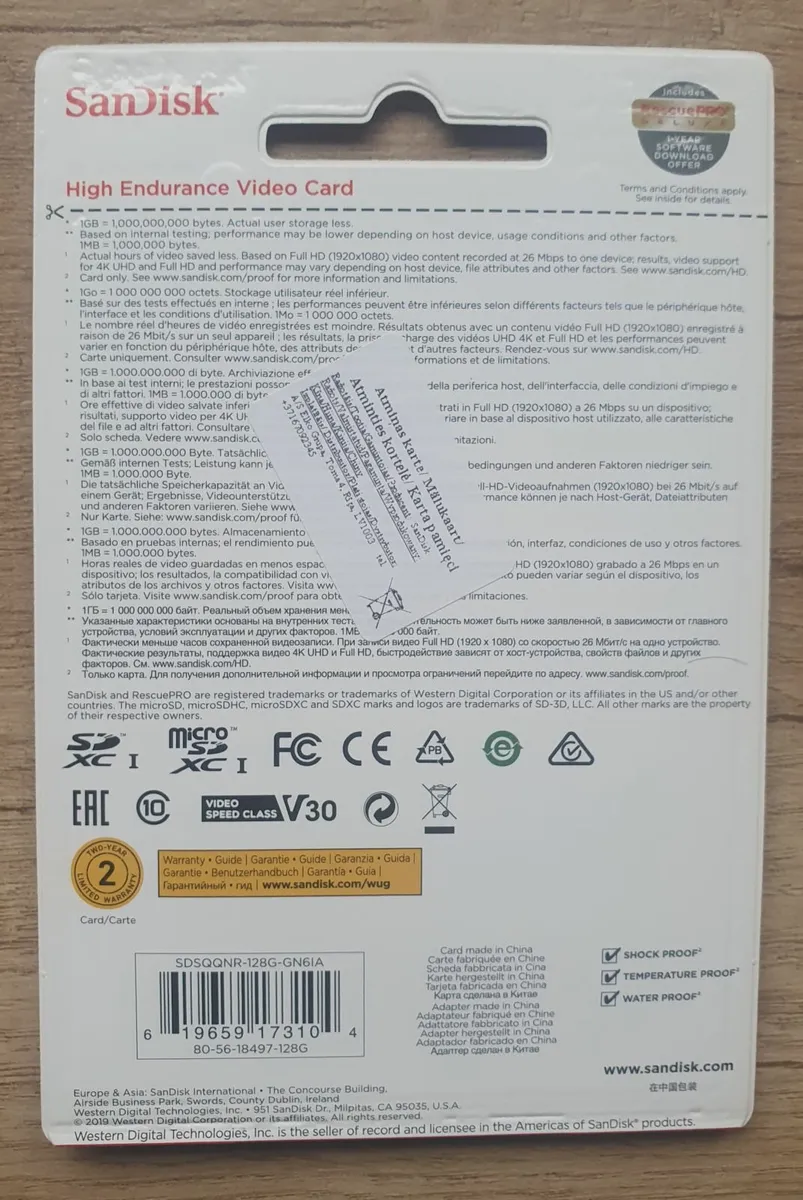 SanDisk128GB High Endurance microSD - Image 2