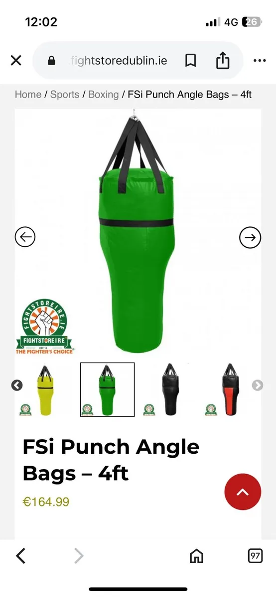 Boxing bag + wall bracket - Image 2