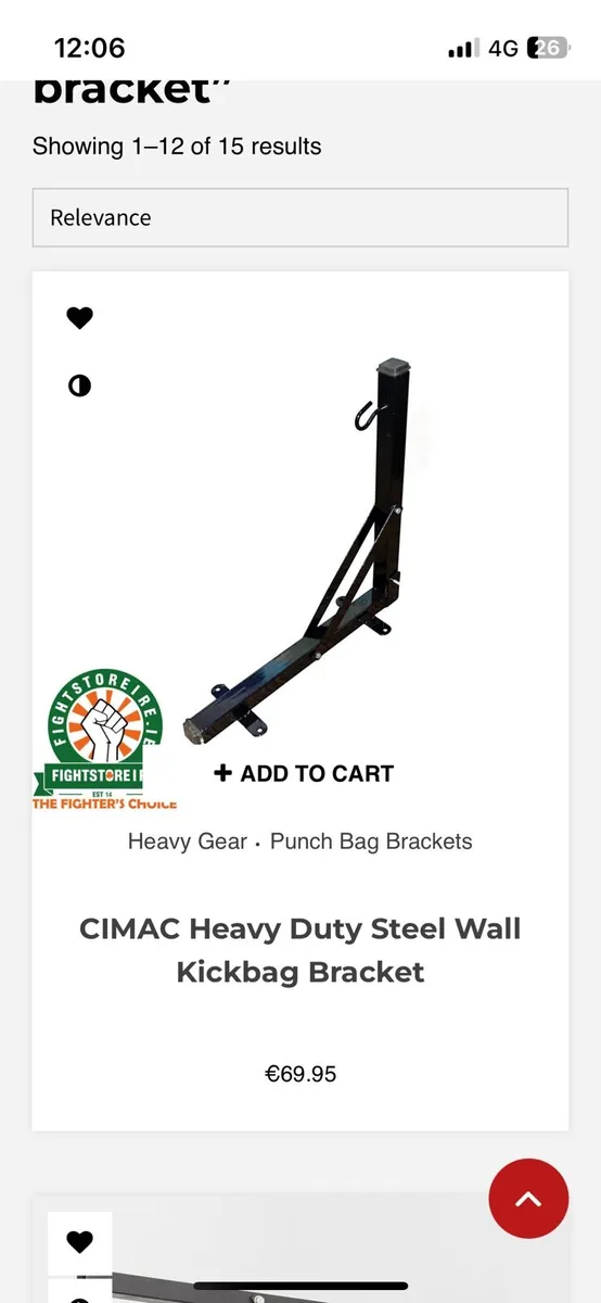 Boxing bag + wall bracket - Image 4