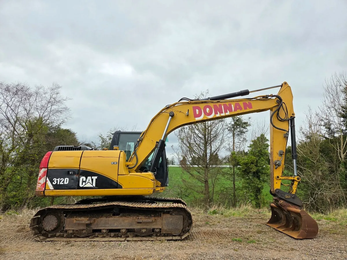 CAT 312D Caterpillar 312 Digger Excavator Year 09 - Image 3