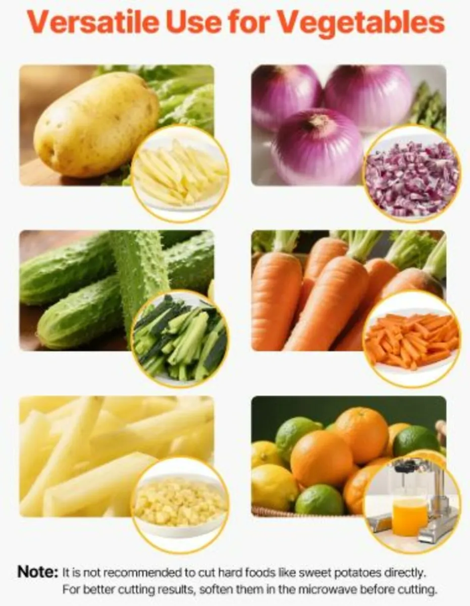 Commercial French Fry Cutter Vegetable Chopper - Image 3