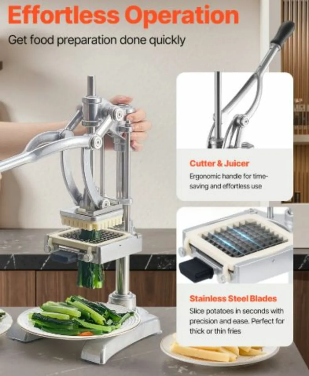 Commercial French Fry Cutter Vegetable Chopper - Image 4