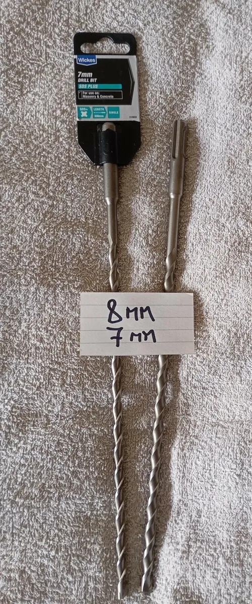 300mm x 7mm 300mm x 8mm SDS Bits