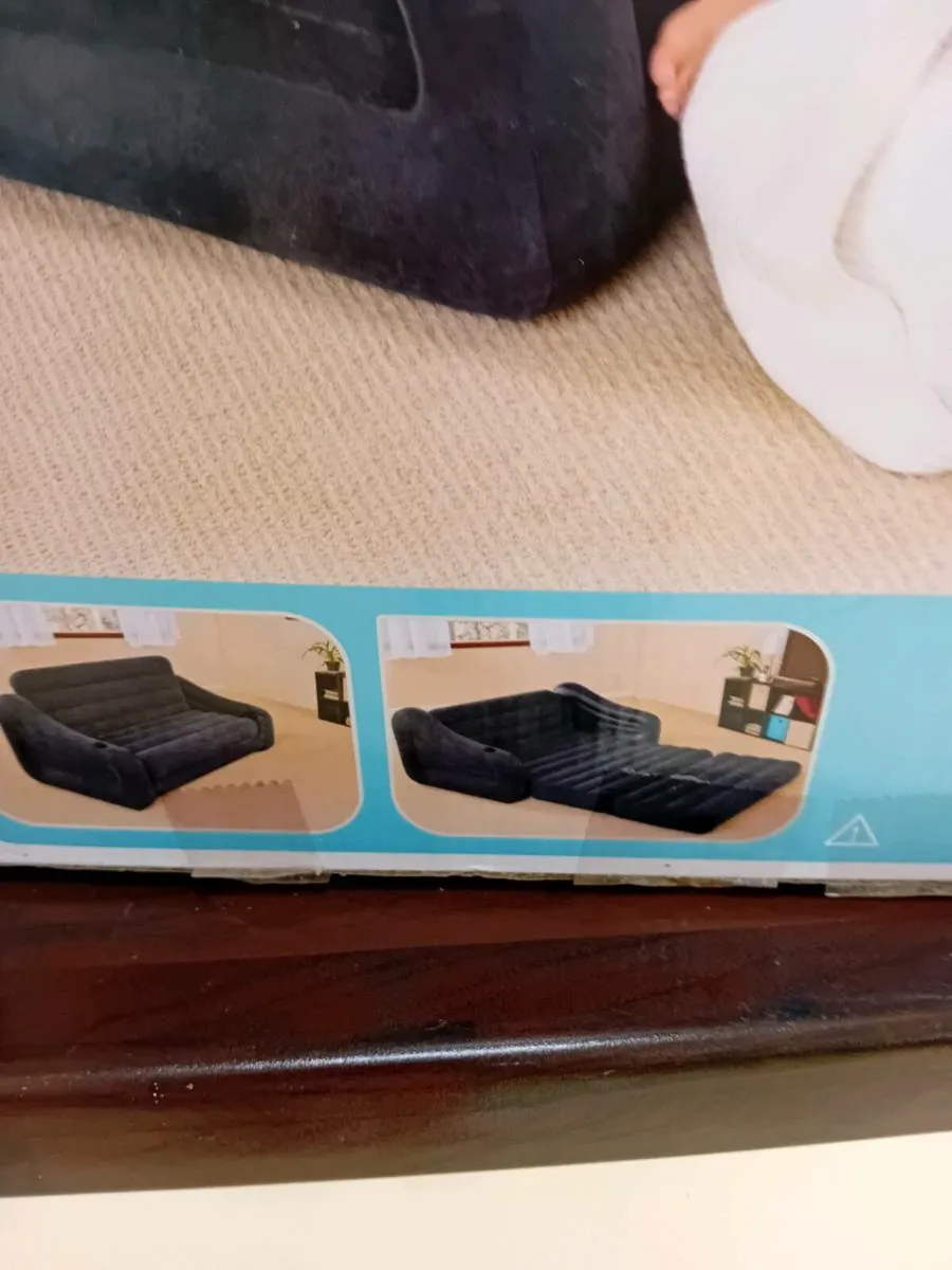SETTEE SOFA BED NEW BOXED WITH PUMP - Image 2