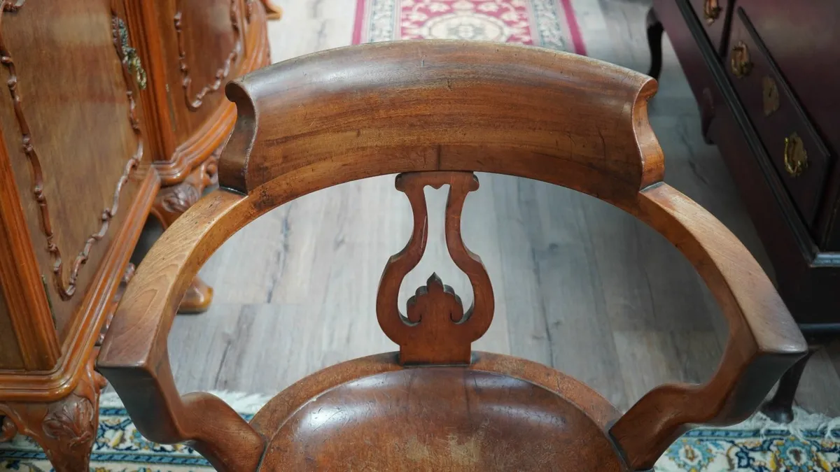 🪑 Antique Victorian Captain’s Chair - Image 4