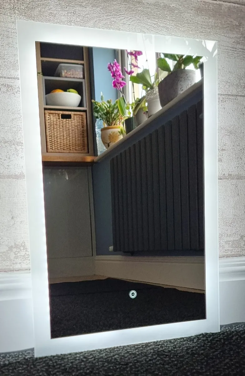 LED Bathroom Mirror Dual LED Touch 40x60cm - Image 4
