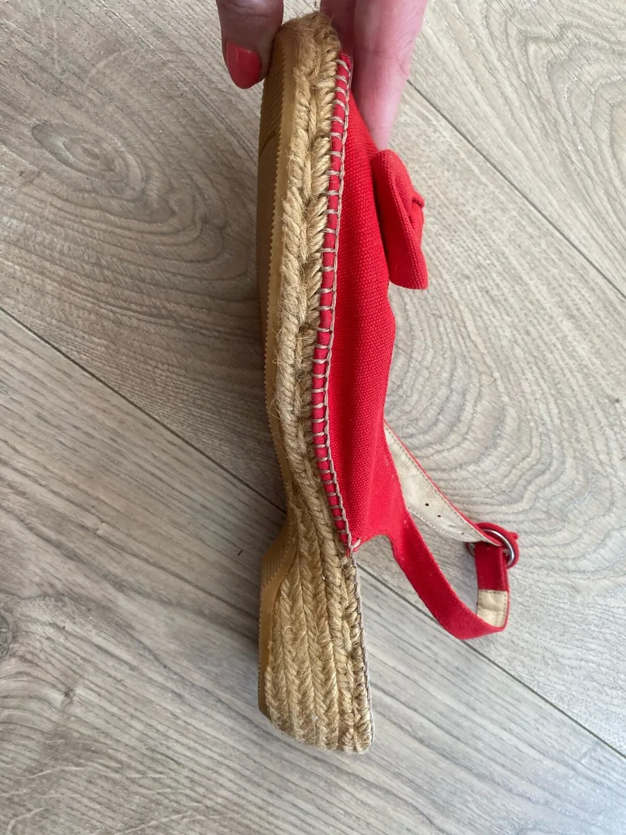 Red Espadrille sandles KG by Kurt Geiger - Image 2
