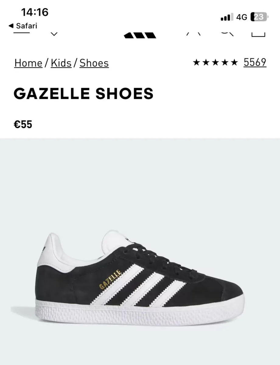 Adidas kids gazelle shoes - Image 1