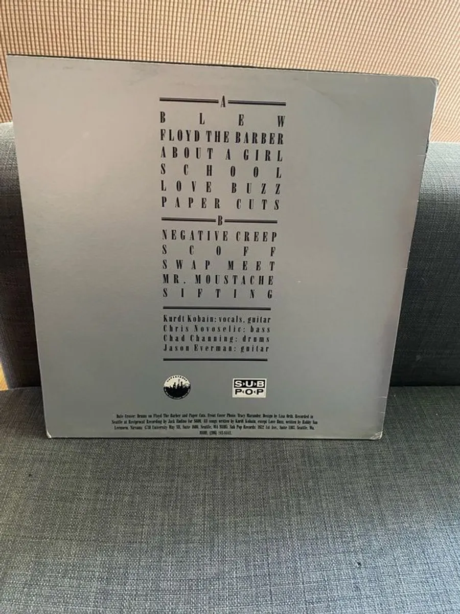Nirvana "Bleach" RED VINYL 1989 Australia - Image 2