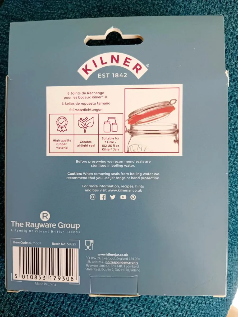 Kilner Jar Replacement Seals - Image 2