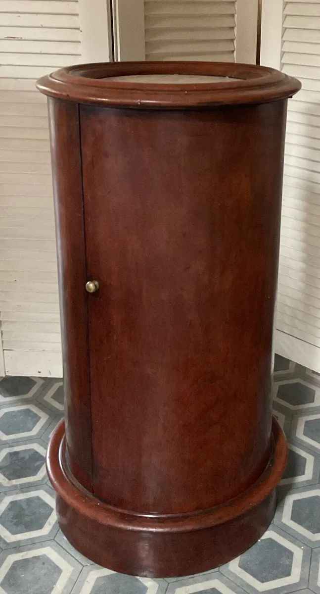 Victorian antique cylinder cabinet - Image 3