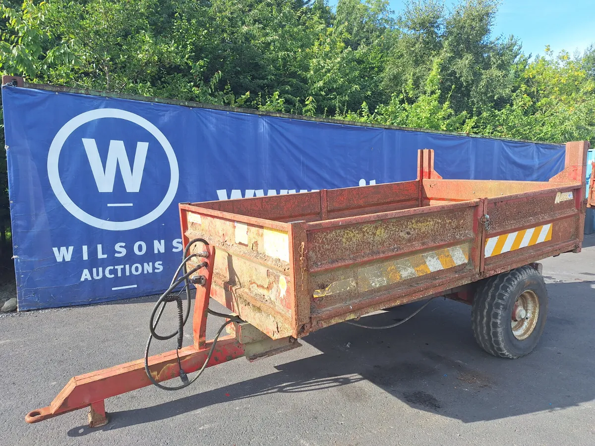 Ruscon Single Axle Tipping Trailer For Auction - Image 1
