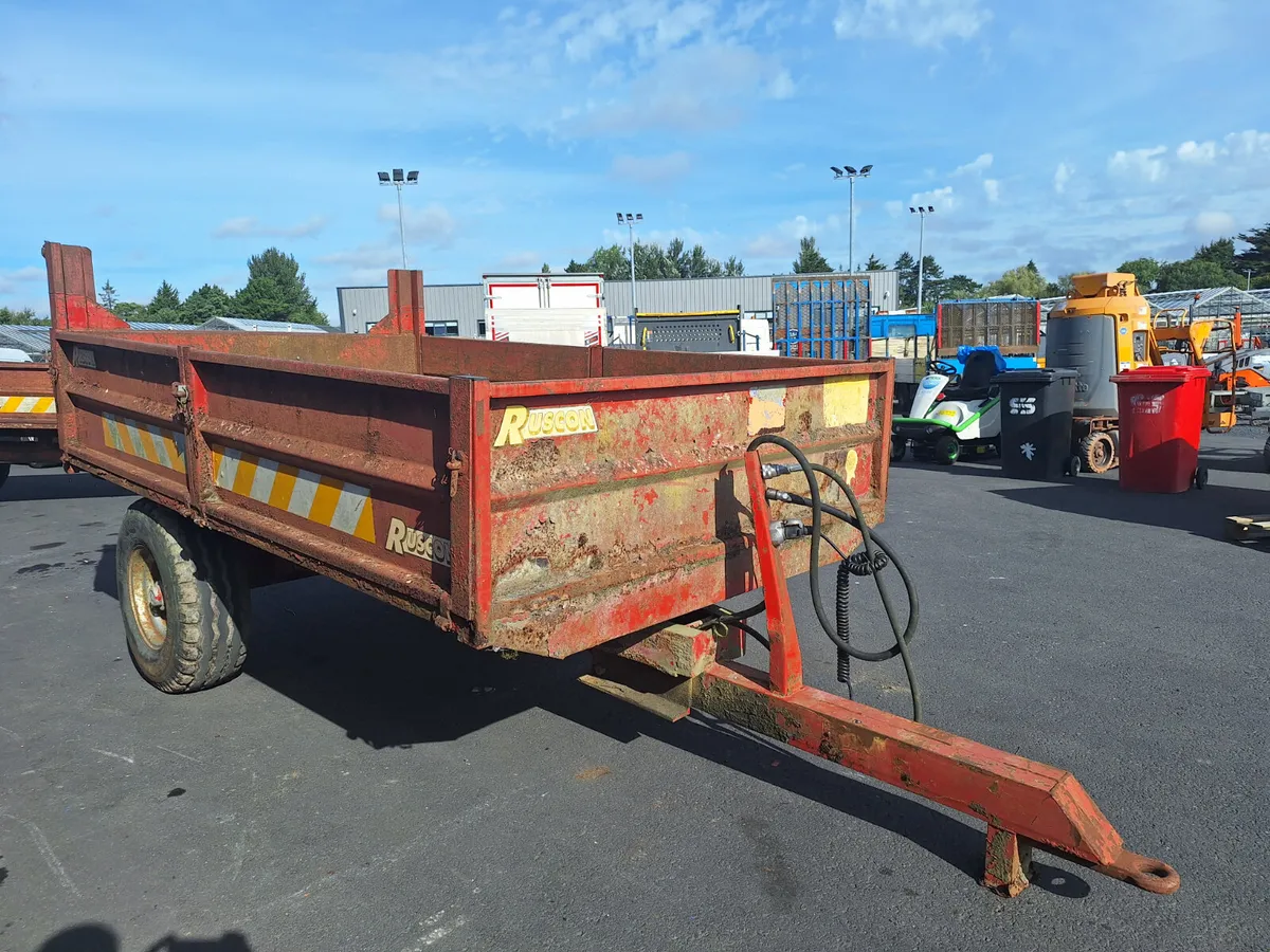 Ruscon Single Axle Tipping Trailer For Auction - Image 2