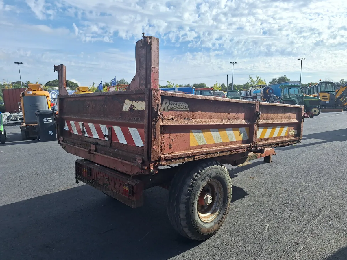 Ruscon Single Axle Tipping Trailer For Auction - Image 3
