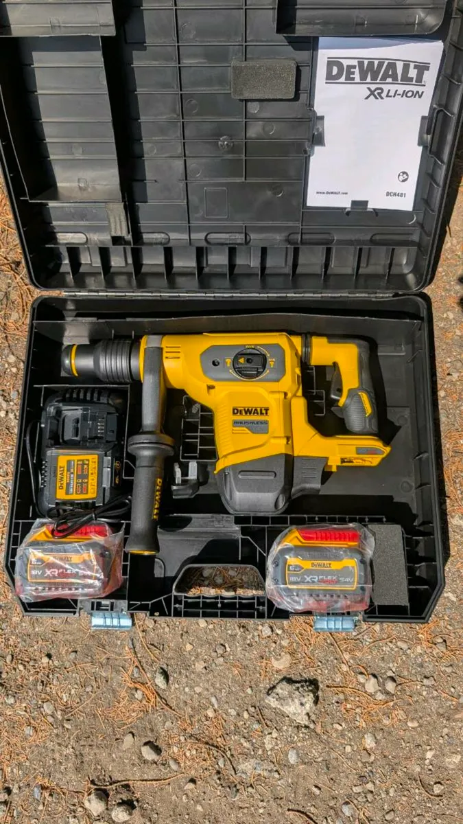 DeWalt 54v SDS-Max Hammer Drill 2 x 6Ah Kit - New - Image 1