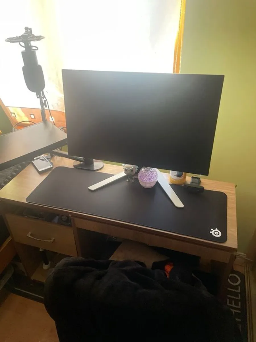 Oak Home Desk + Chair - Image 1