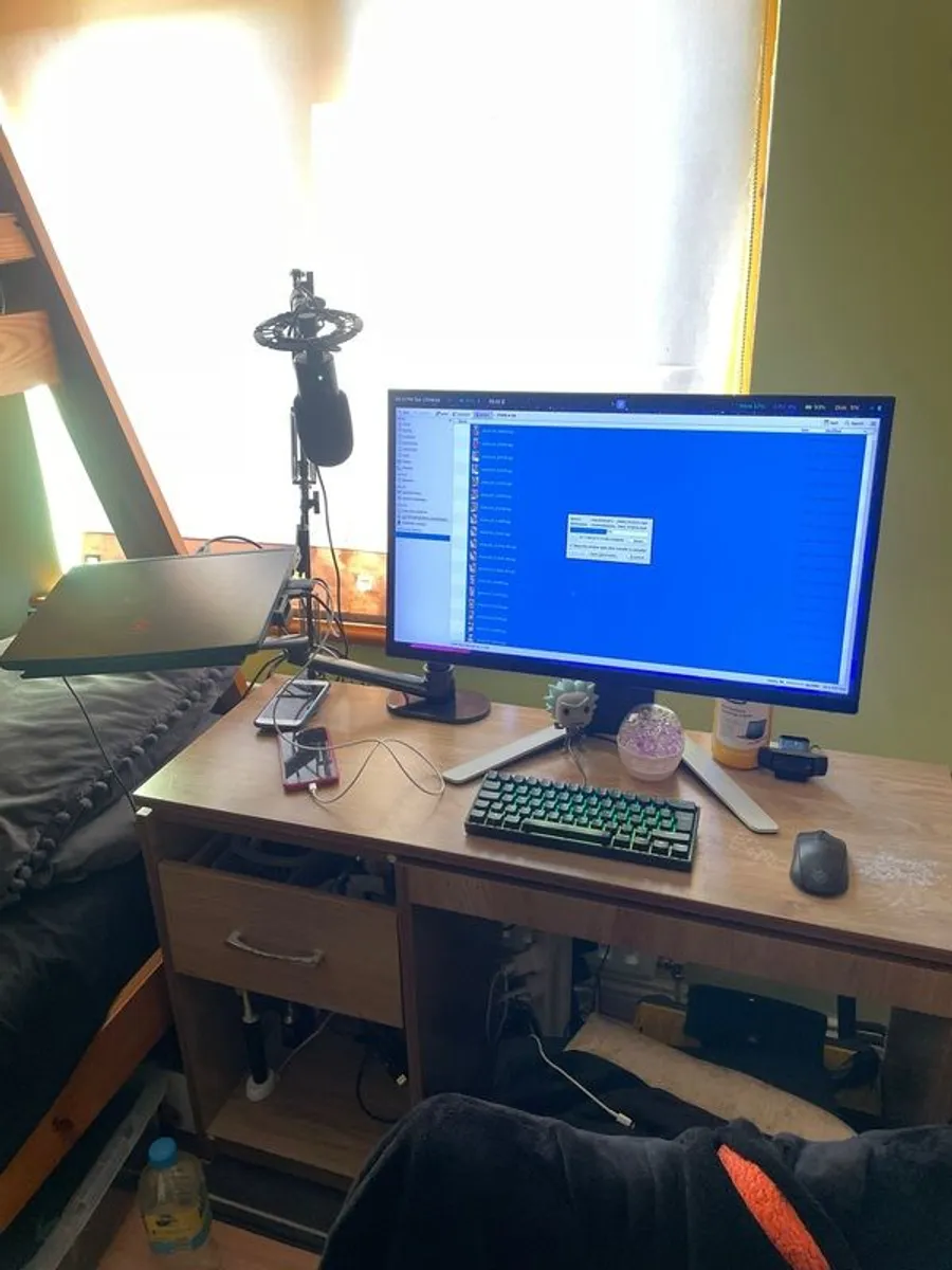 Oak Home Desk + Chair - Image 2