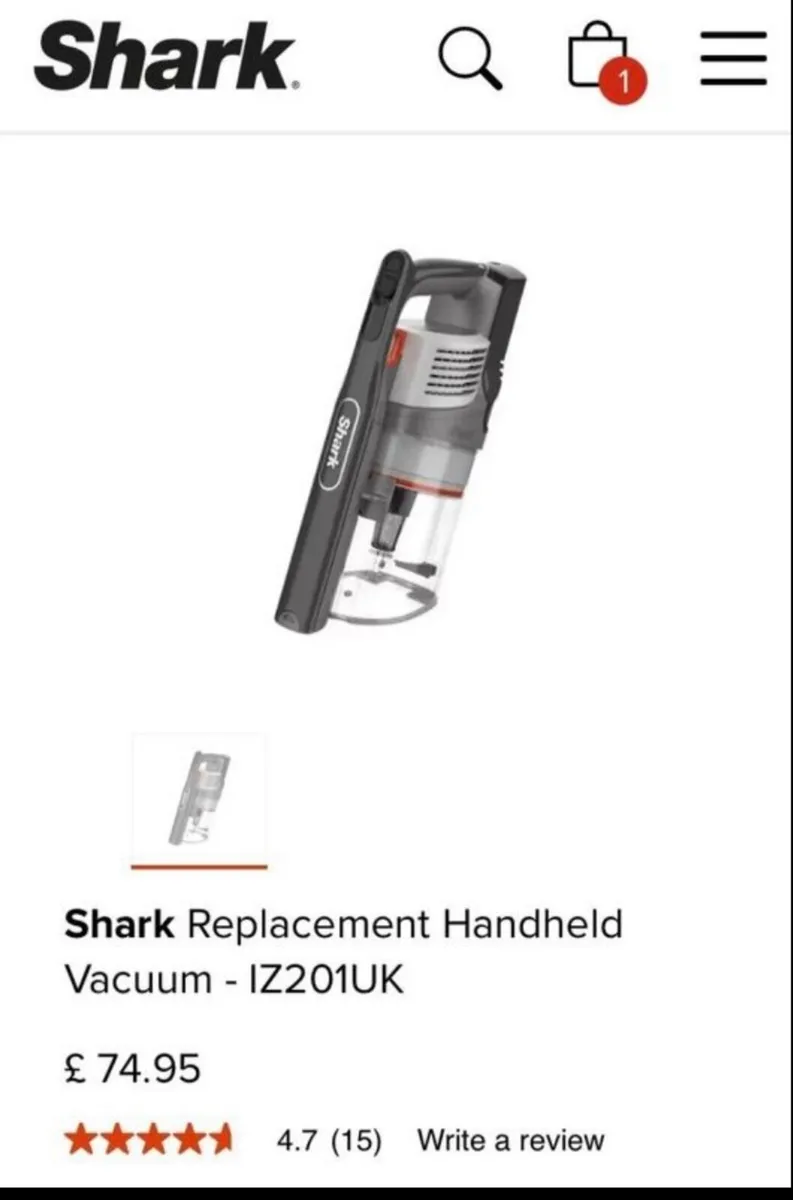 Shark vacuum replacement parts - Image 1