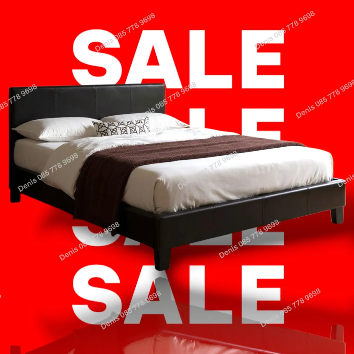 New King (5ft) Leather Bedframes - Image 1