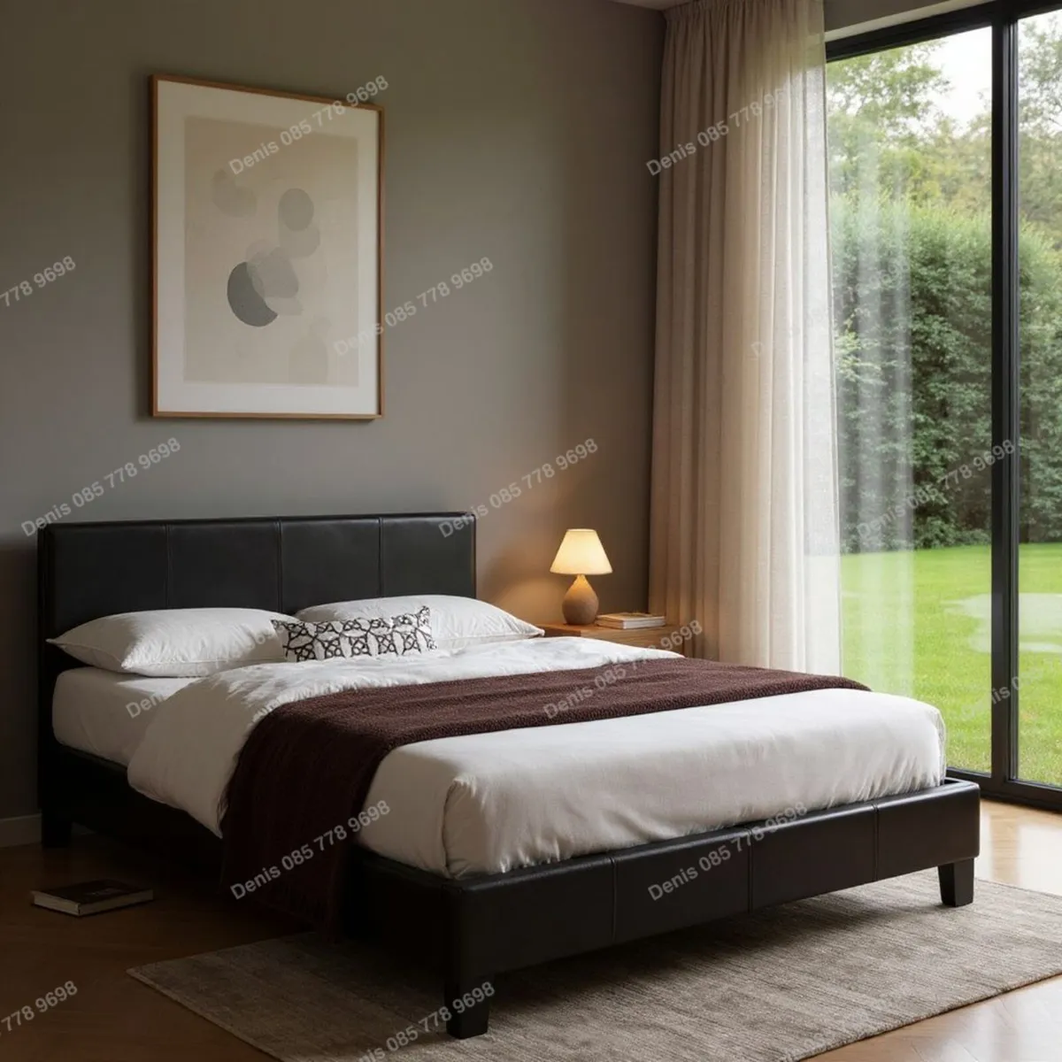 New King (5ft) Leather Bedframes - Image 2