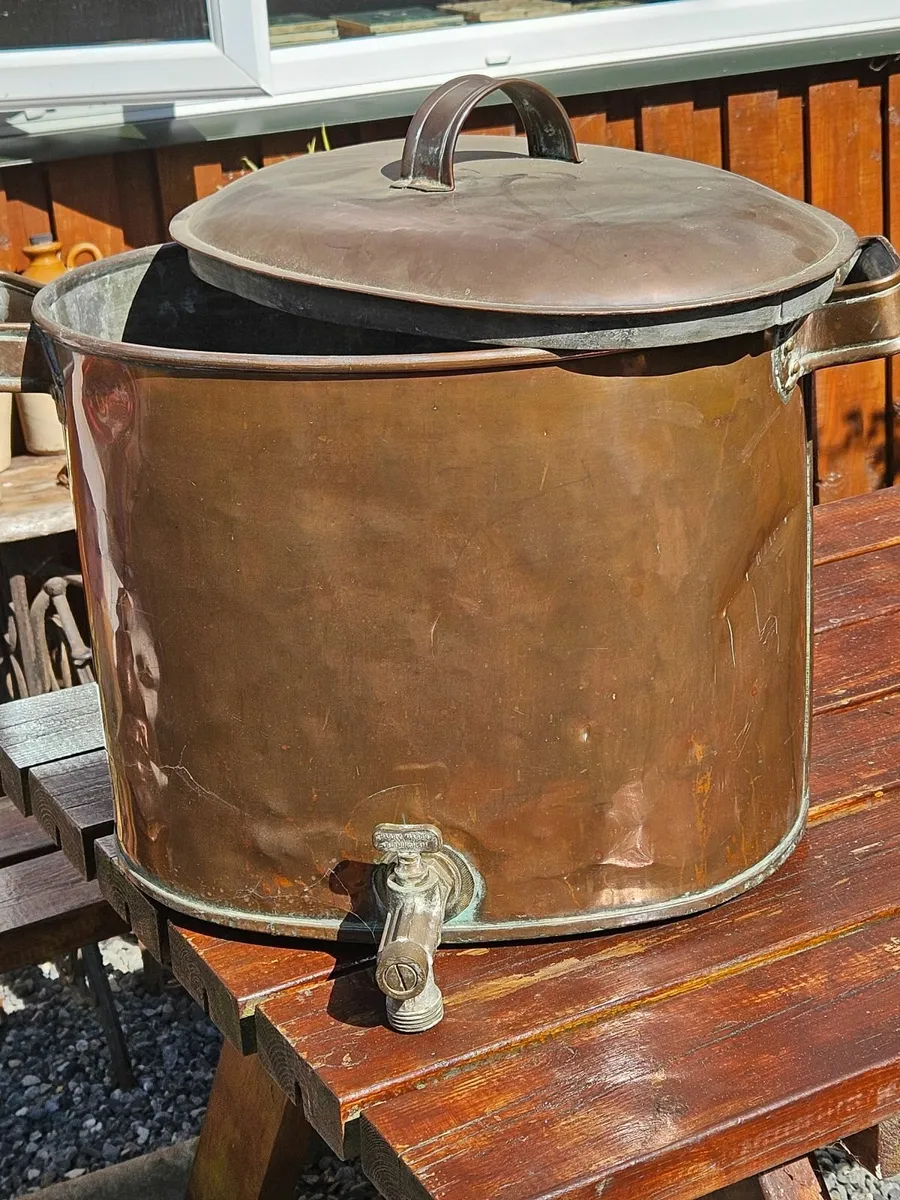 Copper Water Boiler with Lid - Image 2