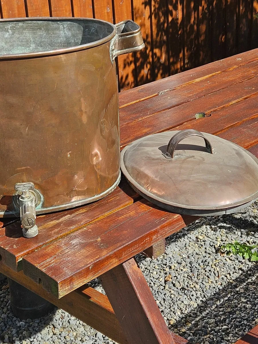 Copper Water Boiler with Lid - Image 3